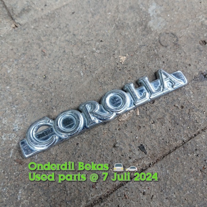 emblem fender toyota corolla ke30 original