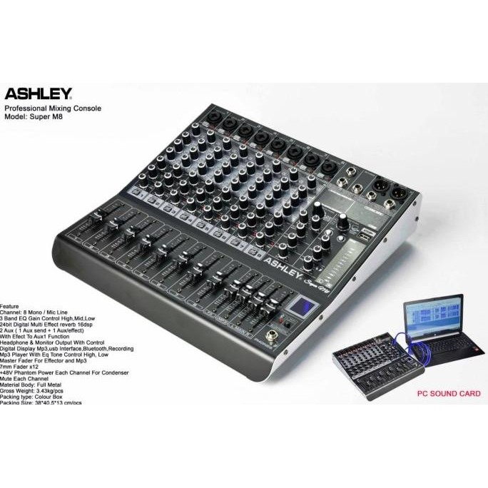 mixer ashley super m8 / superm8 original ashley
