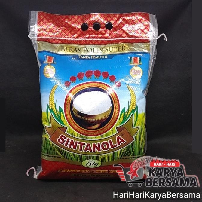 

BERAS POLES SUPER SINTANOLA TANPA PEMUTIH 5KG ORIGINAL DAN TERPERCAYA