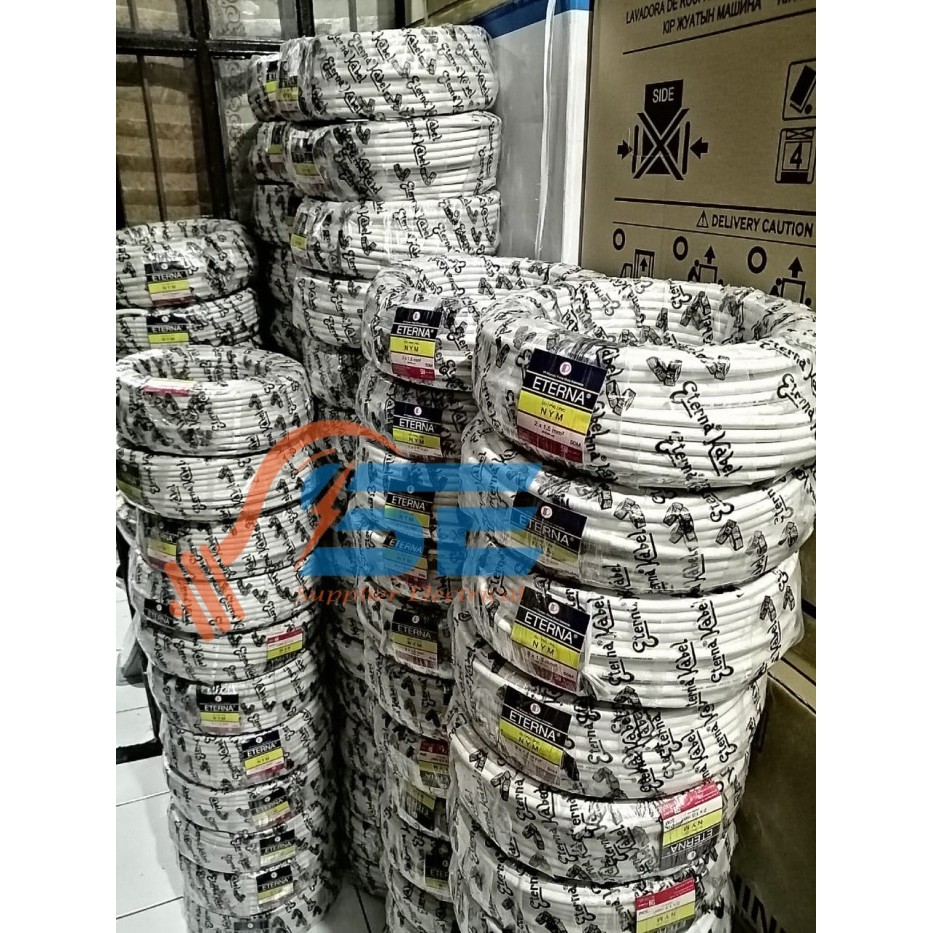 Kabel Nym 3X1.5Mm @50M Eterna - Kabel Eterna 3X1,5Mm 50 Meter Original
