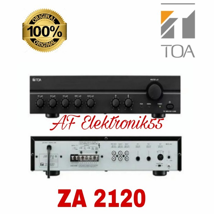 Terbaru Toa Za 2120 Amplifier 100% Original Mixer Power 120 Watt Asli Za2120