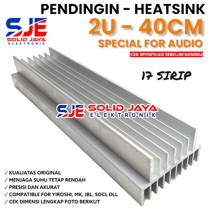 Terlaris Pendingin Heatsink 2U 40Cm Model Yiroshi Jbl Socl Heatsrink 2 U 40 Cm