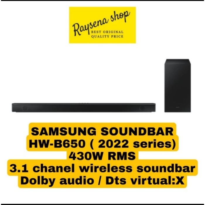 Cuci Gudang Samsung Soundbar Hw B650 / Hw-B650 3.1 Chanel Wireless Soundbar