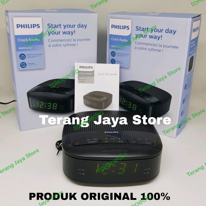 Terlaris Radio Philips Tar3205 Jam Radio Digital Philips Tar3205 Radio Clock