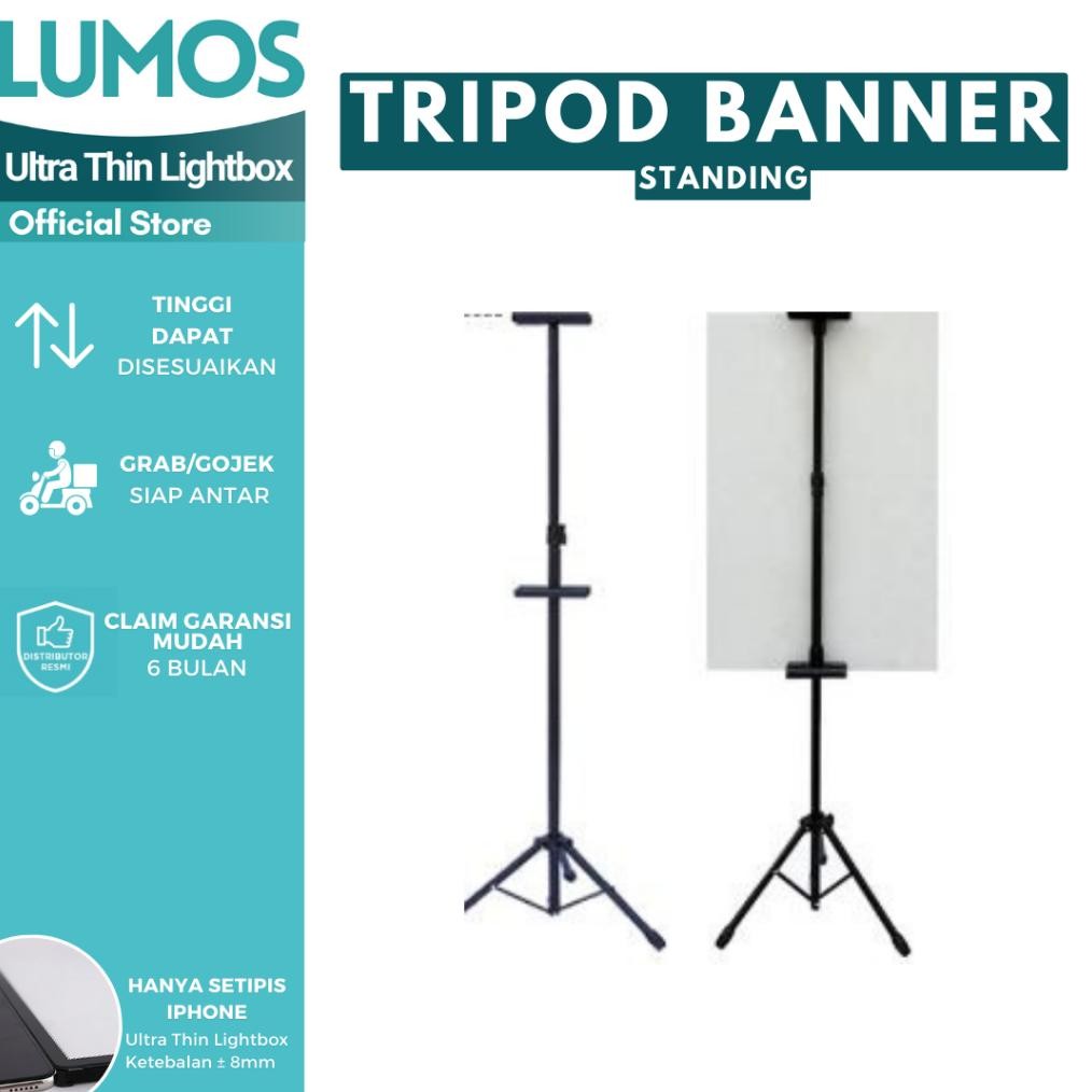 PROMOOO- STANDING TRIPOD BANNER ULTRA THIN LHTBOX A1 A2 A3 A4 A5