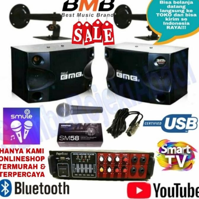 PAKET MURAH KARAOKE BMB MIC SHURE ISI LENGKAP