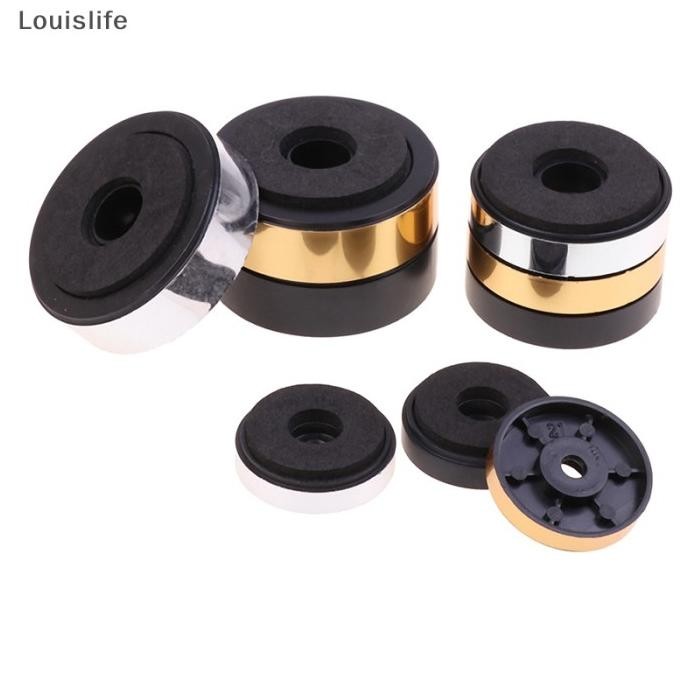LOUISLIFE 4PCS SPEAKER PAKU KAKI BERDIRI AUDIO AKTIF SPEAKER PERBAIKAN