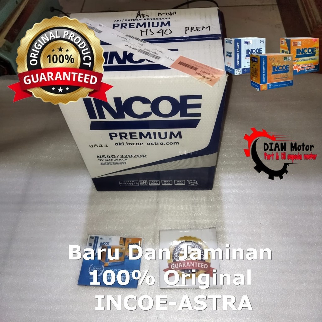 INCOE INPR-NS40 AKI MOBIL NS40 PREM ADVANSA CARI INCOE ASTRA