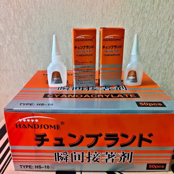 

BEBAS ONGKIR - lem handsome orange 1 box