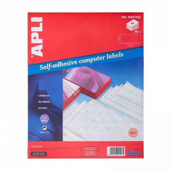 

BEBAS ONGKIR - Apli Labels White Paper 70x30mm Ref 01271