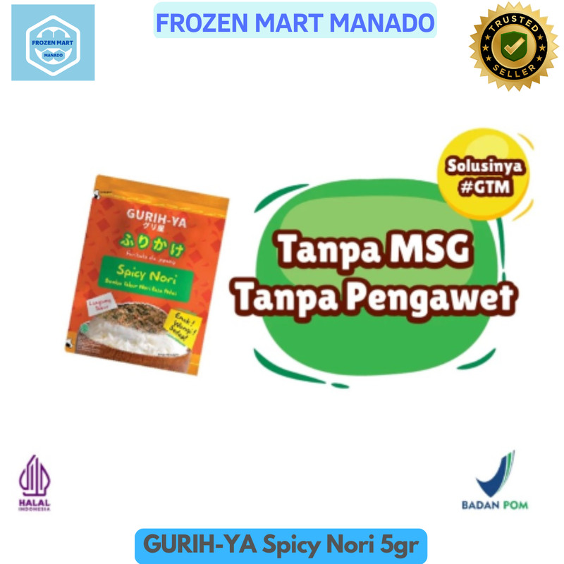 

GURIH-YA Spicy Nori 5gr - Frozen Mart Manado (Frozen Food Manado)