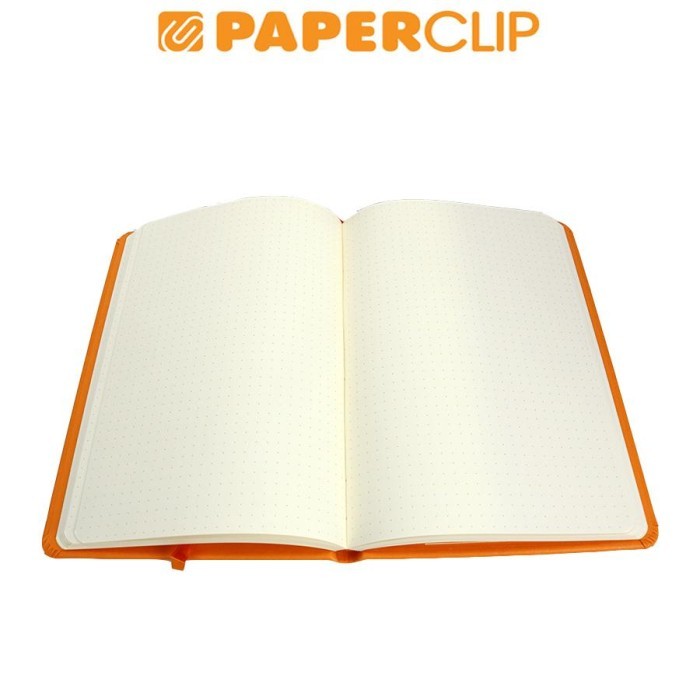 

Webnotebook Rhodia Hard Cover 14X21 Orange Dot Grid 118768C New