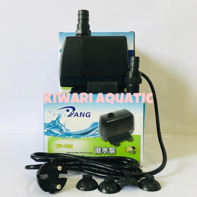 YANG YP-104 Submersible Pump Pompa Air Celup Aquarium / Kolam YP104