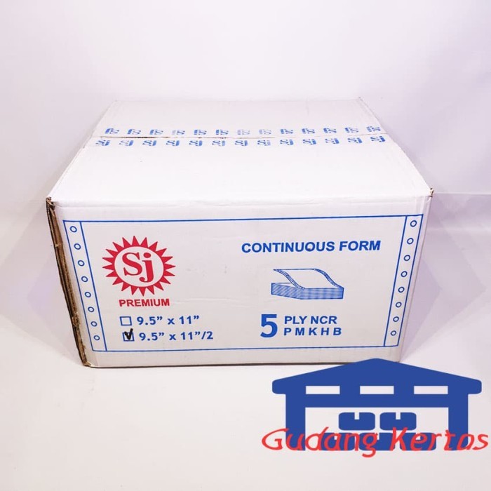 

Continuous Form 9.5 X 11/2 5Ply Sj Premium Prs - Bagi 2 Terlaris