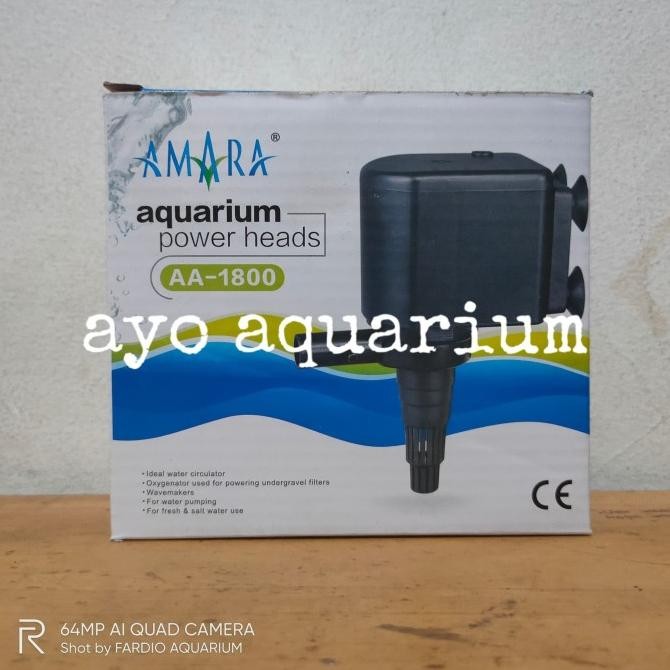 POMPA CELUP KOLAM AQUARIUM AMARA AA 1800 AMARA AA 1800 AMARA AA1800