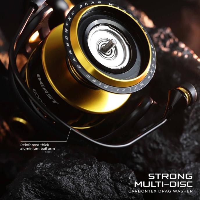 Eupro Beast 3 Spinning Reel Metal Body Sw 3000 4000 5000 6000 | 12+1Bb