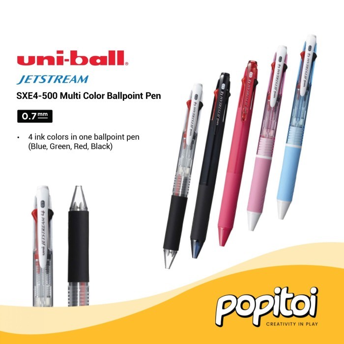 

Terlaris Uniball Jetstream 4 SXE4-500 Multi Color Ballpoint Pen 0.7 mm Pulpen SALE