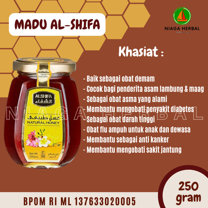 

AL SHIFA Madu Arab Al Shifa 250 gr - Alshifa Natural Honey 250gr