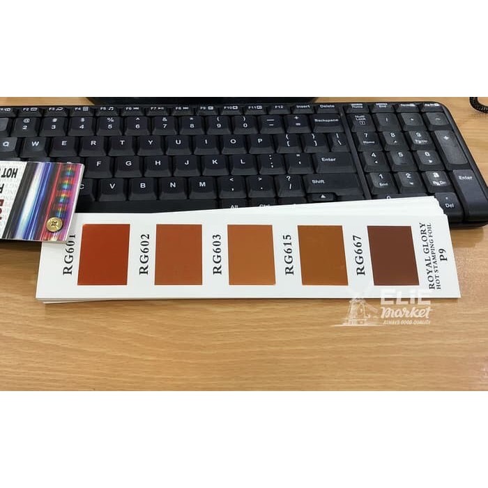 

Kertas Foil / Hot Stamping Foil 1/2 Roll / Poly Emboss Kode 3,5,7 New