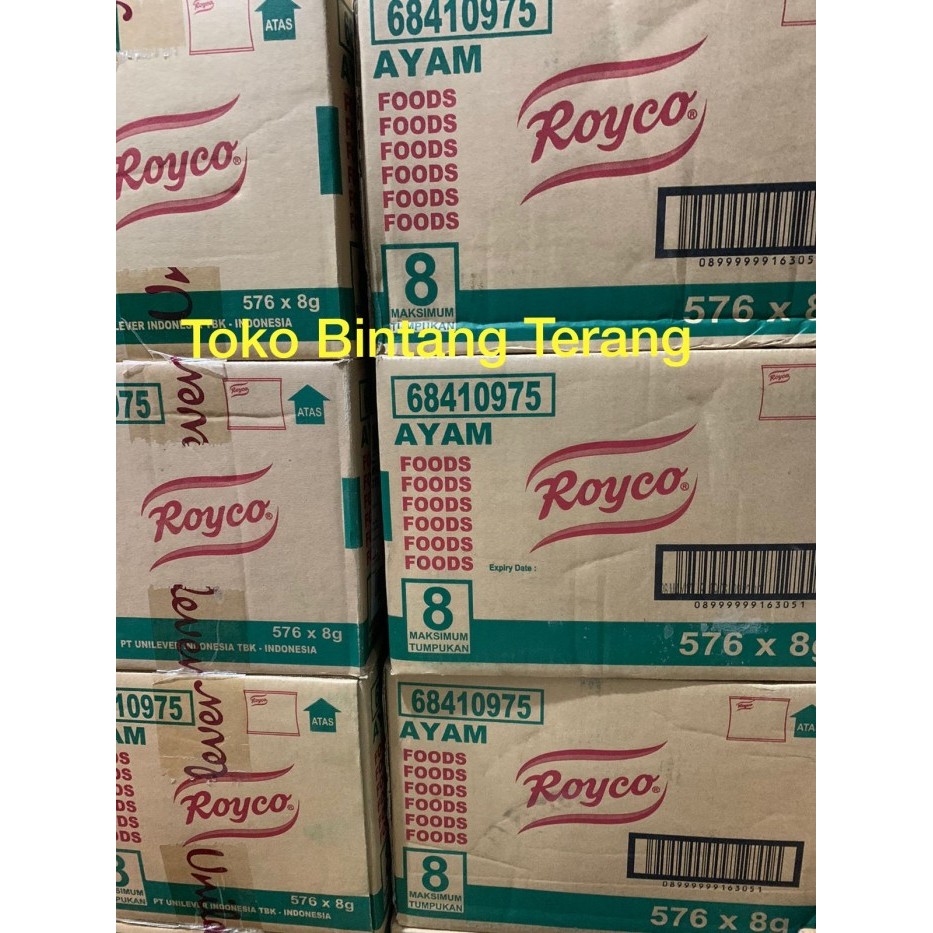 

Bumbu Kaldu Royco Ayam / Sapi Renceng 1 Dus Karton 576 X 8 Gr (48 Pak) Promo