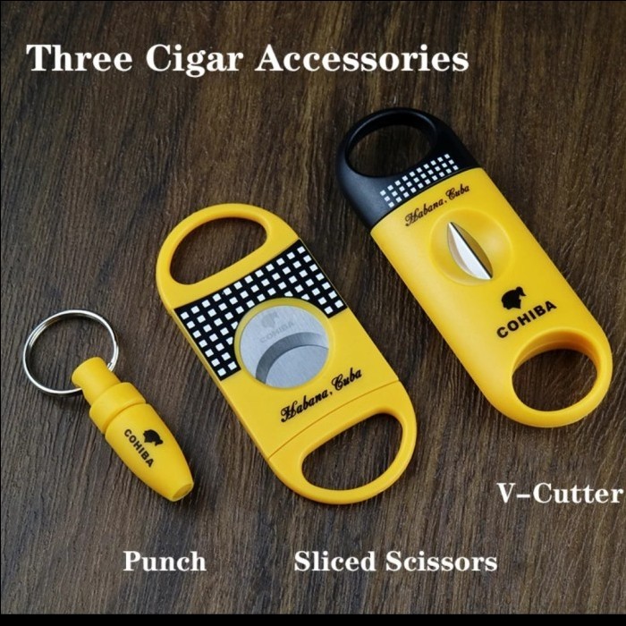 

Terlaris 3 Cigar set portable Cutter SALE