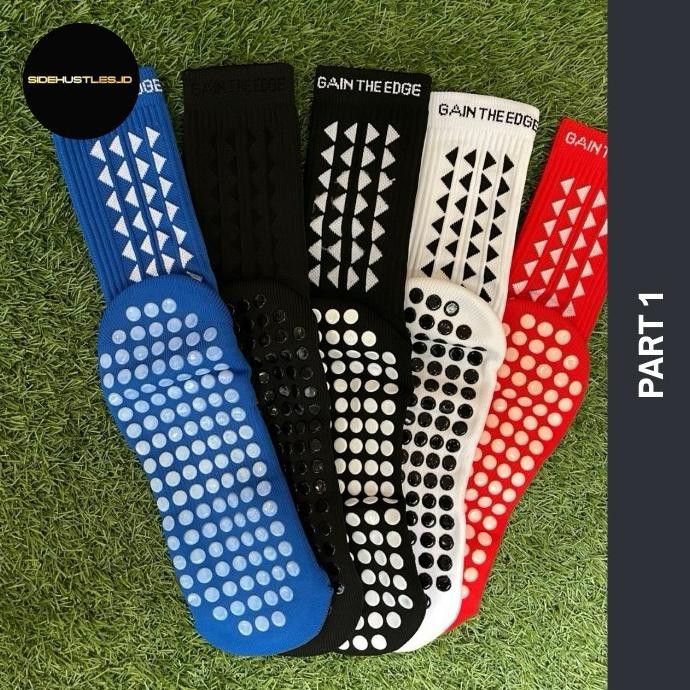 TERLARIS - Kaos Kaki Anti Slip Gain The Edge Official Grip Socks Mid Calf