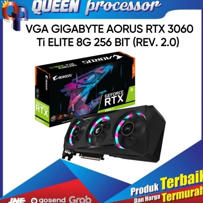 Jual Vga Gigabyte Aorus Rtx 3060 Ti Elite 8G 256 Bit (Rev. 2.0) Rtx 3060Ti Promo