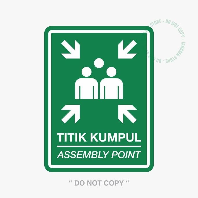 

TERBARU - RAMBU SIGN K3 TITIK KUMPUL 30 x 40 cm PLAT ALUMUNIUM
