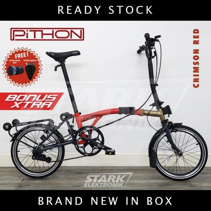 Pacific Pithon Trifold 16Inch Sepeda Lipat Folding Bike (/)