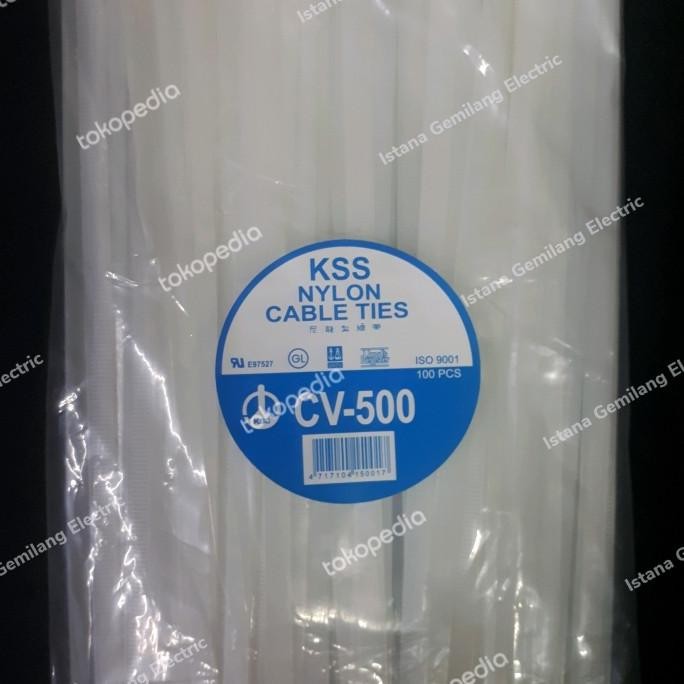 

NEW cable ties Kabel Ties nylon KSS Cv 500 x 8 putih
