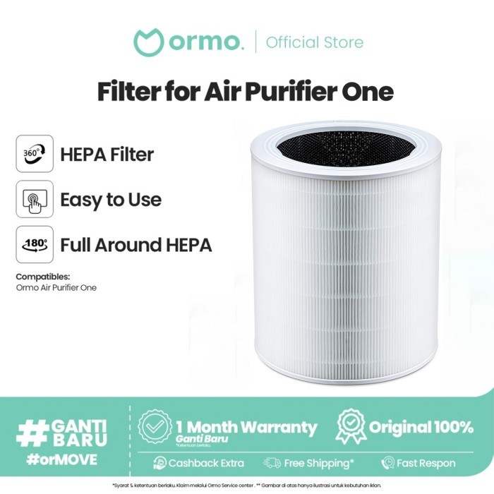 Cuci Gudang Onix Replacement Hepa Filter Pengganti For Air Purifier Onix Pro