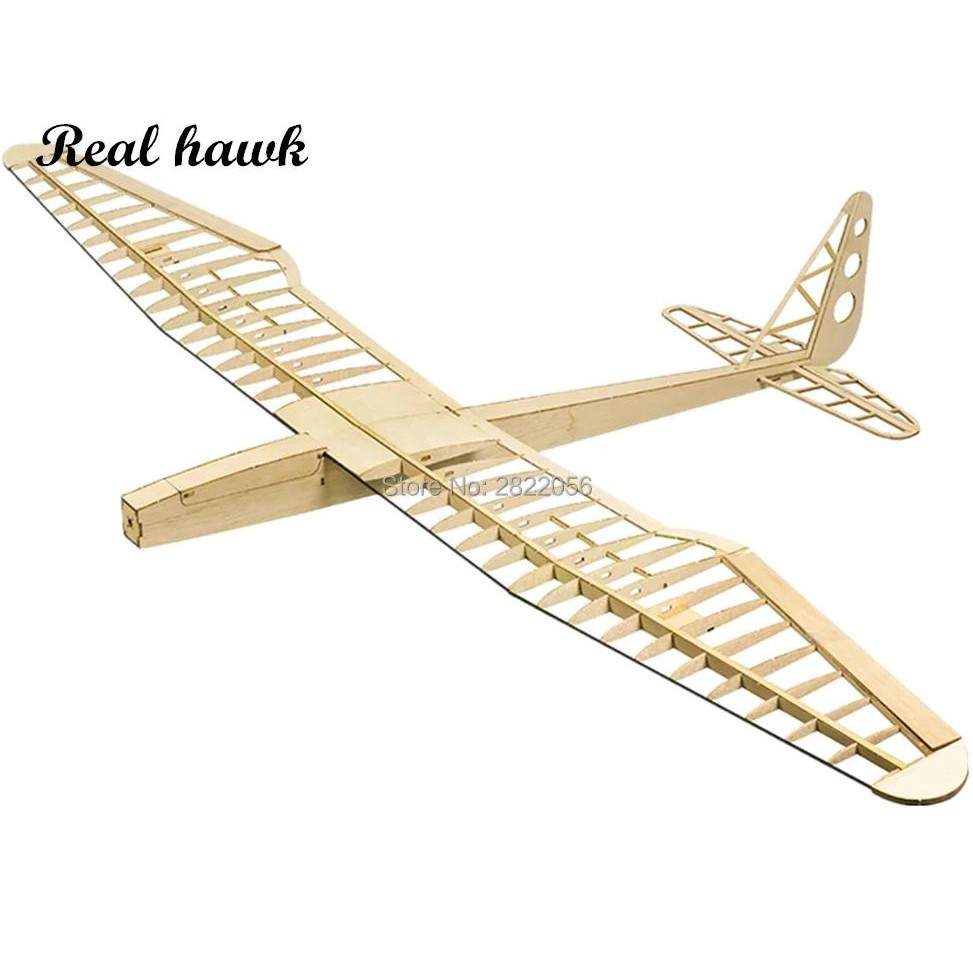 REAL HAWK RC PLANE LASER CUT BALSA WOOD AIRPLANES SUNBIRD 2017 MOTOR GLIDER WINGSPAN 1600MM BALSA WO