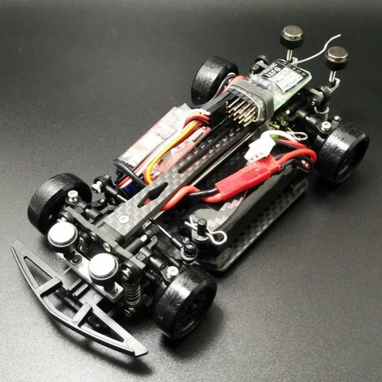RC DRIFT 1/28 MINI MOSQUITO CAR MINI-D Z Q RACING AWD 4WD REAR DRIVE PULL REMOTE CONTROL ASSEMBLY UN