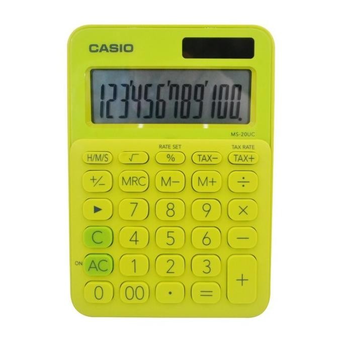 

TERMURAH - Kalkulator My Style CASIO MS-20UC Colorful Series Calculator 20 UC