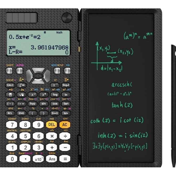

TERBARU - Professional Scientific Calculator with LCD Notepad 417 Functions