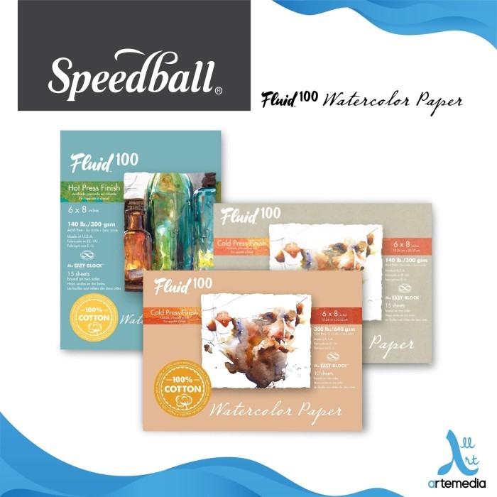 

Triyper Kertas Cat Air Fluid 100 Speedball 6'X8' Watercolor Paper Blocks