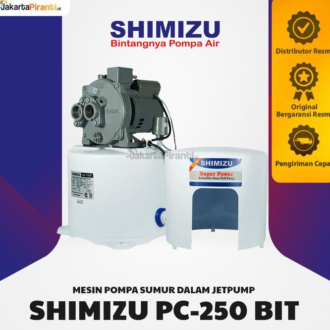 Shimizu Mesin Pompa Air Jetpump Pc 250 Bit 250Bit Shimizu