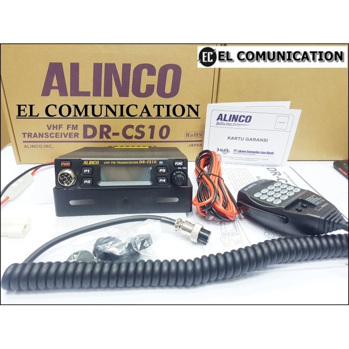 TERBARU RADIO RIG ALINCO DR CS10 VHF ORI - RADIO RIG MOBIL ALINCO DR CS 10 VHF