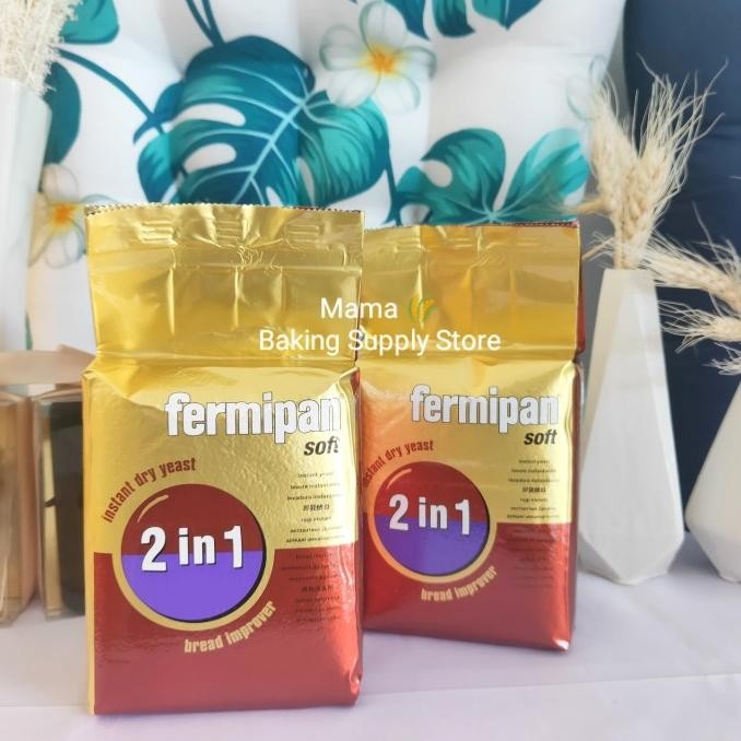 

Fermipan Soft 2 In 1 Ragi Instant Dry Yeast Kering Fermipan 500 Gr Terlaris