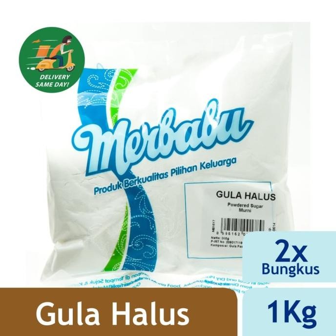 

Merbabu Gula Halus 1Kg x 2Pcs (Bisa Same Day Delivery)