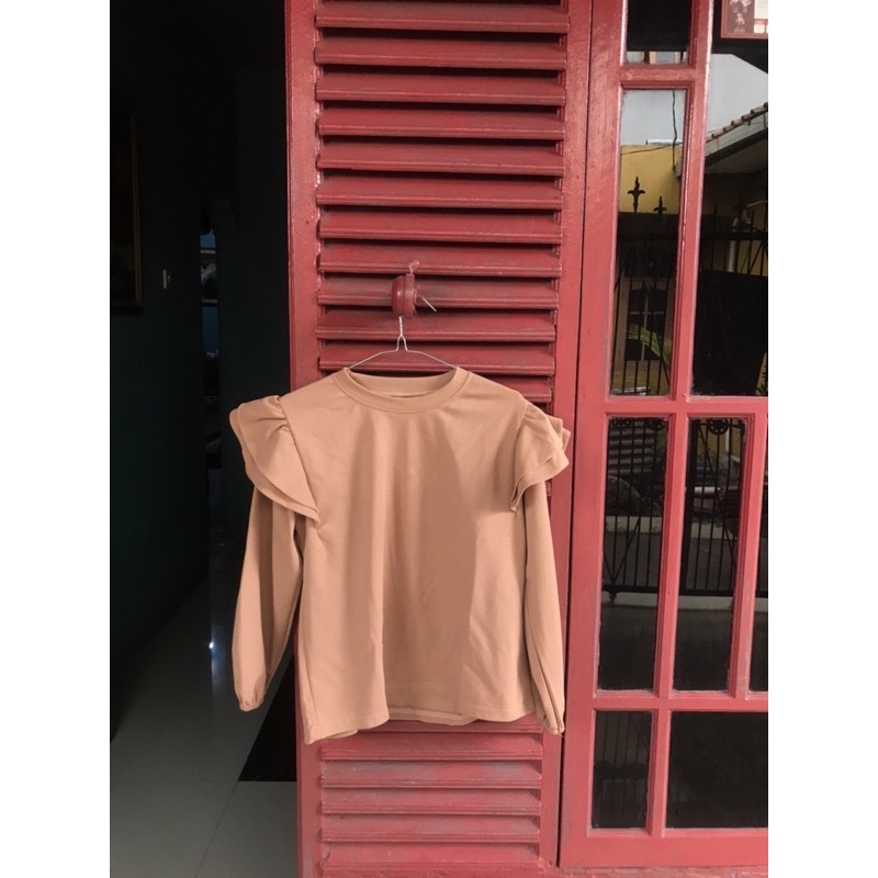 preloved blouse coklat