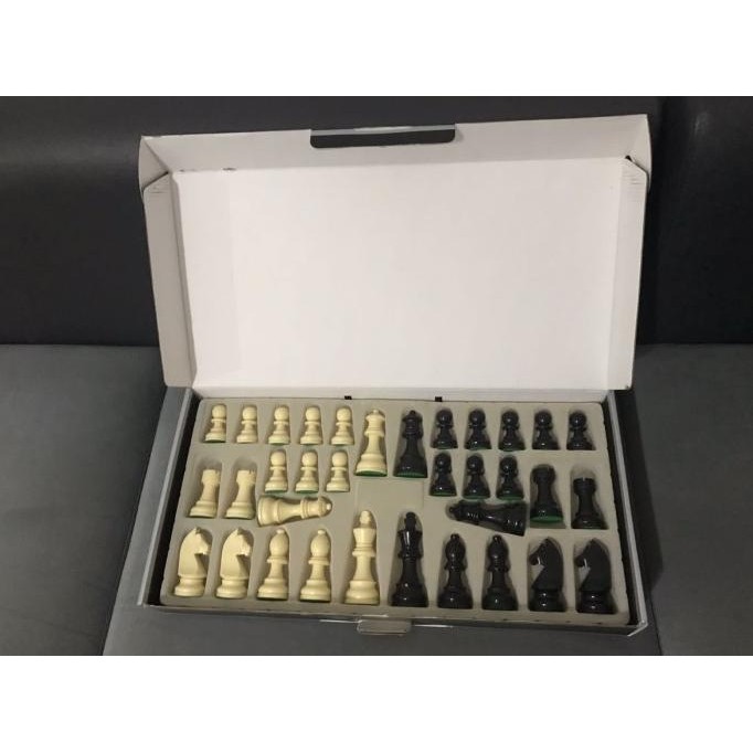 TERBARU SET CATUR PLASTIK KUDA DGT - DGT CHESS PIECES - CATUR STANDAR NASIONAL 