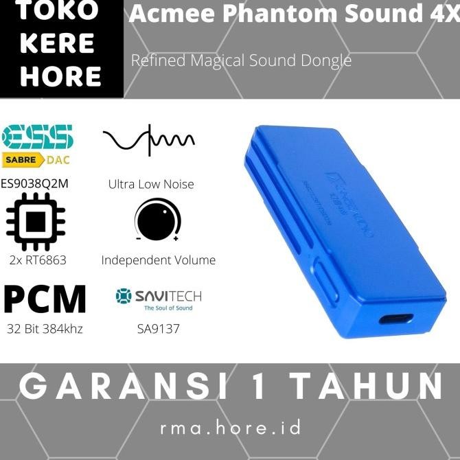 BEBAS ONGKIR - ACMEE Phantom Sound 4s HiFi USB Audio Dongle ES9018K2M RT6863