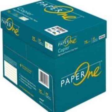 

TERBARU - [Grab/Gojek] Kertas Fotocopy Print HVS A4 75 / 80 gr PaperOne Box Dus