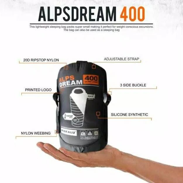BEBAS ONGKIR - Sleeping Bag Makalu Ultralight 400 Polar UL SB Dacron Cabin Mummy