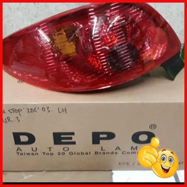 [PGC] LAMPU BELAKANG / STOP LAMP PEUGEOT 206 TH 2003 - 2006 DEPO