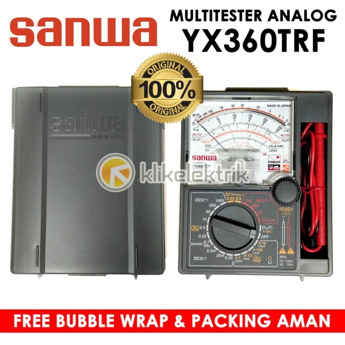 Terbatas Multi Tester Sanwa Yx-360Trf Meter Tester Analog Yx360 Trf Ori Japan