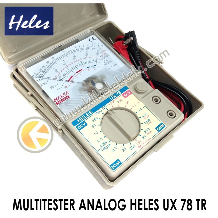 Terhemat Multitester Heles Ux 78 Tr Multimeter Analog Tester Heles Ux78Tr