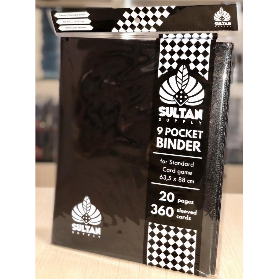 

NEW Sultan 9-Pocket Binder Black
