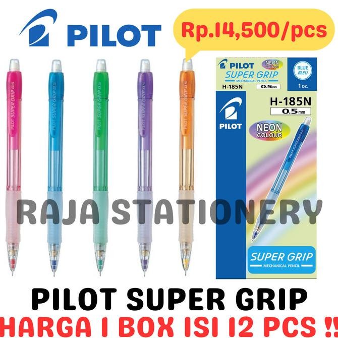 

Baru Pilot Super Grip Mechanical Pencil 0.5 Pensil Mekanik Pilot [12Pcs] Premium